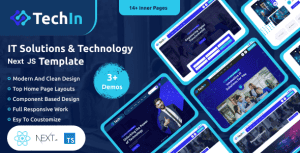 Techin – It Solution & Technology Next JS Template