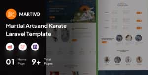 Martivo – Martial Arts and Karate Laravel Template