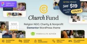 Church Fund – Religion, NGO & Charity WordPress Theme