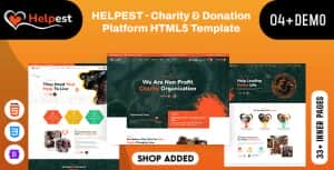 Helpest – Charity & Donation Platform HTML5 Template