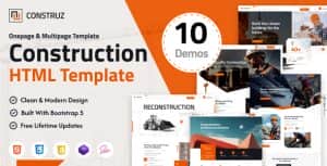 Construz – Construction Building HTML Template