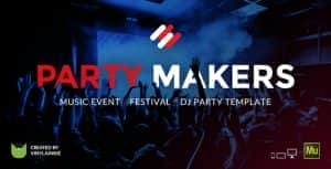 Party Makers – Music Event / Festival / DJ Responsive Muse Template