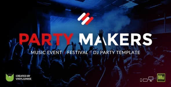 Party Makers – Music Event / Festival / DJ Responsive Muse Template Party Makers – Music Event / Festival / DJ Responsive Muse Template