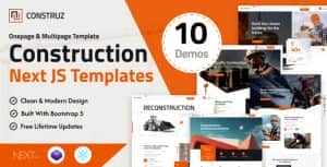 Construz – Construction React Next js Template
