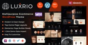 Luxrio – Jewellery & Fashion eCommerce WordPress Theme