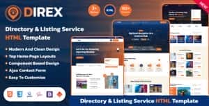 Direx – Directory & Listing Service HTML Template
