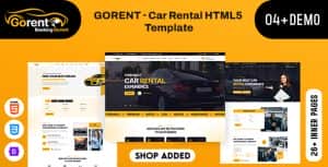 Gorent – Car Rental HTML5 Template