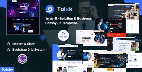 Tolak – IT Solution & Business Gatsby React Template Tolak – IT Solution & Business Gatsby React Template