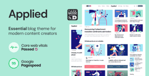 Applied – Essential Blog theme for Modern Content Creators