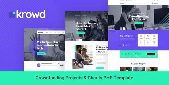 Krowd – Crowdfunding Projects & Charity PHP Template Krowd – Crowdfunding Projects & Charity PHP Template