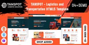 Tanspot – Logistics and Transportation HTML5 Template