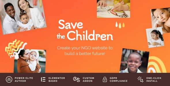 Save the Children – Charity WordPress Theme with Donations Save the Children – Charity WordPress Theme with Donations