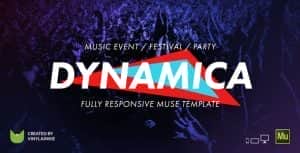 Dynamica – Music Event / Festival / Party Responsive Muse Template
