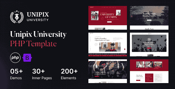 Unipix – University Education PHP Template Unipix – University Education PHP Template