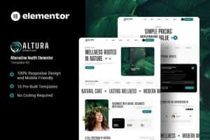 Altura – Alternative Health Elementor Template Kit