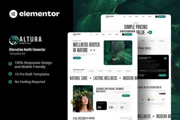 Altura – Alternative Health Elementor Template Kit Altura – Alternative Health Elementor Template Kit
