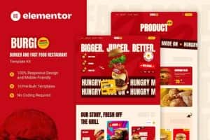 Burgio – Burger & Fast Food Restaurant Elementor Template Kit
