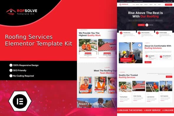 Roofsolve – Roofing Services Elementor Template Kit Roofsolve – Roofing Services Elementor Template Kit
