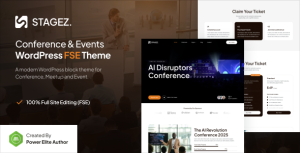 Stagez – Conference and Event Gutenverse FSE WordPress Theme Stagez – Conference and Event Gutenverse FSE WordPress Theme