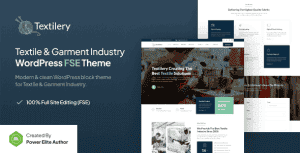 Textilery – Textile & Garment Industry Gutenverse FSE WordPress Theme