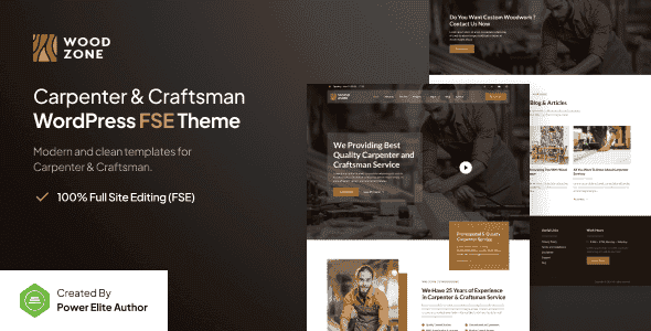 Woodzone – Carpenter & Craftsman Gutenverse FSE WordPress Theme Woodzone – Carpenter & Craftsman Gutenverse FSE WordPress Theme