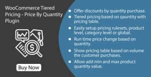 WooCommerce Tiered Pricing – Price By Quantity For WooCommerce