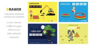 Drawer – Responsive Animated Coming Soon Template