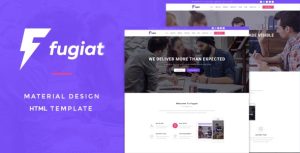 Fugiat – Material Design HTML Template