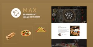 Max Restaurant – Responsive HTML Template