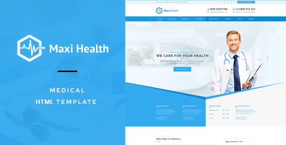 Maxi Health – Responsive HTML Template Maxi Health – Responsive HTML Template