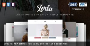 Zorka – An Intuitive Fashion HTML5 Template