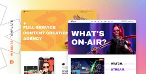 UpCreators – Website Template for Digital Creators