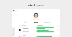 cvCard – Responsive Resume HTML Template