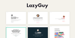 LazyGuy – Personal Landing Page HTML Template for Everyone
