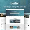 Dailist – Directory & Listing PSD Template