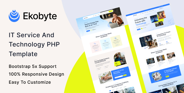 Ekobyte – IT Service & Technology PHP Template Ekobyte – IT Service & Technology PHP Template