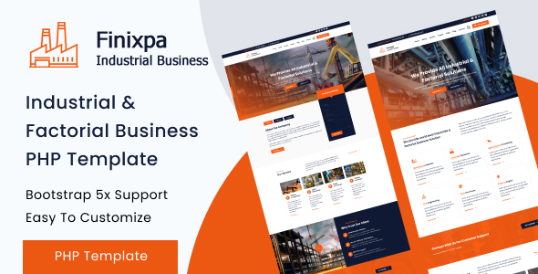 Finixpa – Industrial & Factorial Business PHP Template Finixpa – Industrial & Factorial Business PHP Template
