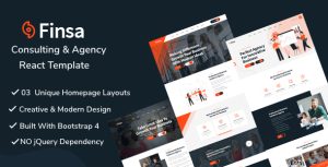 Finsa – React Consultancy & Business Template