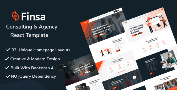 Finsa – React Consultancy & Business Template Finsa – React Consultancy & Business Template