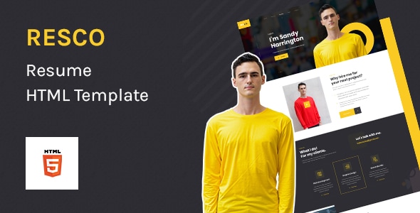 Resco – Resume HTML5 Template Resco – Resume HTML5 Template