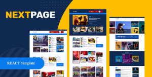 Nextpage React – Magazine & Newspaper Template