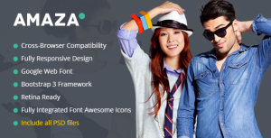 Amaza – Fashion Store HTML Template