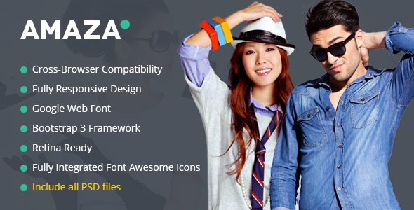Amaza – Fashion Store HTML Template Amaza – Fashion Store HTML Template