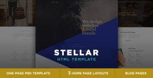 Stellar – One page multipurpose html template