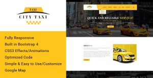 City taxi – Responsive HTML Template