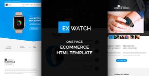 Ex Watch – Single Product eCommerce HTML