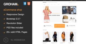 Groham – Fashion eCommerce HTML template