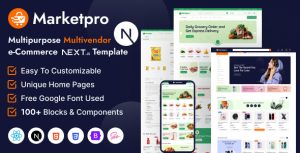 MarketPro – eCommerce Multivendor Next JS Template Multipurpose