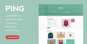 Ping – Minimal Responsive HTML Template