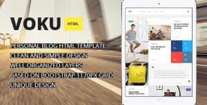 Voku – Minimal Portfolio and Blog HTML Template